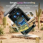 Solar Trail Camera WiFi 4K Wildlife 60MP Hunting Game Starlight Vision Dual Lens