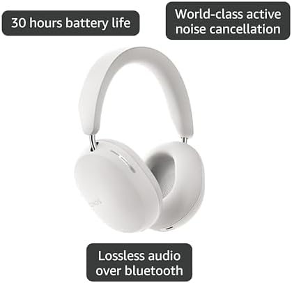 Sonos Ace   Noise Cancelling Wireless Over Ear Headphones with Bluetooth  30 Hour Battery Life  Spatial Audio  Dolby Atmos  Dynamic Head Tracking   Black