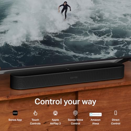 Sonos Beam Gen 2   Black   Soundbar with Dolby Atmos