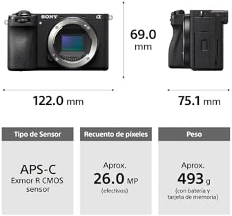 Sony Alpha 6700   APS C Interchangeable Lens Camera with 26 MP Sensor  4K Video  AI Based Subject Recognition  Log Shooting  LUT Handling and Vlog Friendly Functions  Black