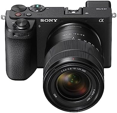 Sony Alpha 6700   APS C Interchangeable Lens Camera with 26 MP Sensor  4K Video  AI Based Subject Recognition  Log Shooting  LUT Handling and Vlog Friendly Functions and 18 135mm Zoom Lens