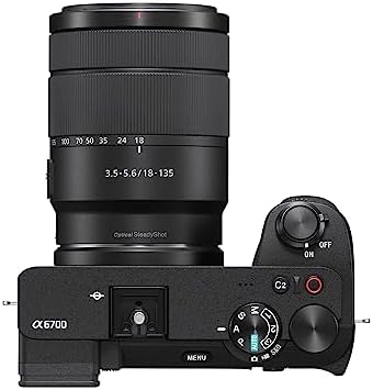 Sony Alpha 6700   APS C Interchangeable Lens Camera with 26 MP Sensor  4K Video  AI Based Subject Recognition  Log Shooting  LUT Handling and Vlog Friendly Functions and 18 135mm Zoom Lens