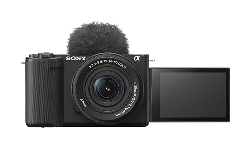Sony Alpha ZVE10 II   APS C Interchangeable Lens Mirrorless Content Creators  Camera   Black   with Lens