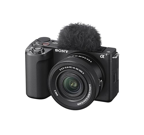 Sony Alpha ZVE10 II   APS C Interchangeable Lens Mirrorless Content Creators  Camera   Black   with Lens