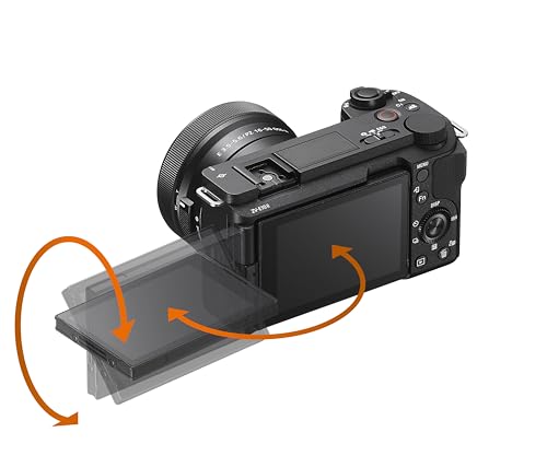 Sony Alpha ZVE10 II   APS C Interchangeable Lens Mirrorless Content Creators  Camera   Black   with Lens