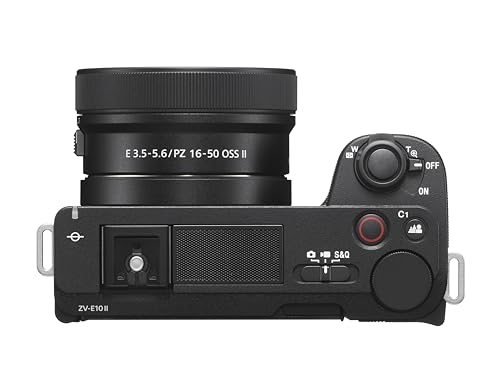 Sony Alpha ZVE10 II   APS C Interchangeable Lens Mirrorless Content Creators  Camera   Black   with Lens