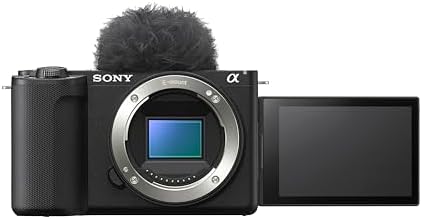 Sony Alpha ZVE10 II   APS C Interchangeable Lens Mirrorless Content Creators  Camera   Black   Body Only
