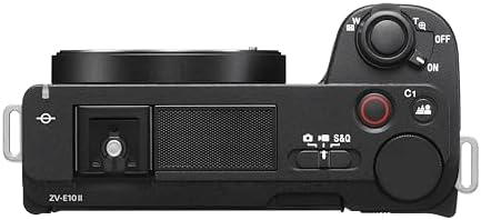 Sony Alpha ZVE10 II   APS C Interchangeable Lens Mirrorless Content Creators  Camera   Black   Body Only