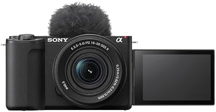 Sony Alpha ZVE10 II   APS C Interchangeable Lens Mirrorless Content Creators  Camera   Black   Body Only