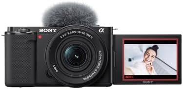 Sony Alpha ZV E10   APS C Interchangeable Lens Mirrorless Vlog Camera   Black