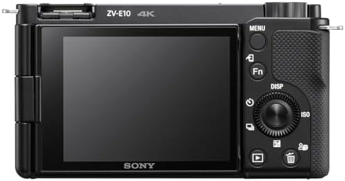 Sony Alpha ZV E10   APS C Interchangeable Lens Mirrorless Vlog Camera   Black