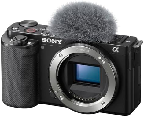 Sony Alpha ZV E10   APS C Interchangeable Lens Mirrorless Vlog Camera   Black