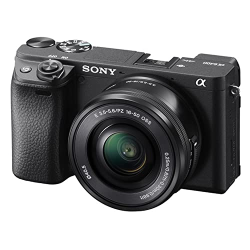 Sony Alpha a6400 Mirrorless Digital Camera with 16 50mm Lens   32GB Card  Tripod  Case  and More  18pc Bundle
