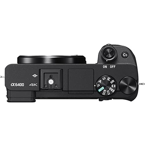 Sony Alpha a6400 Mirrorless Digital Camera with 16 50mm Lens   32GB Card  Tripod  Case  and More  18pc Bundle