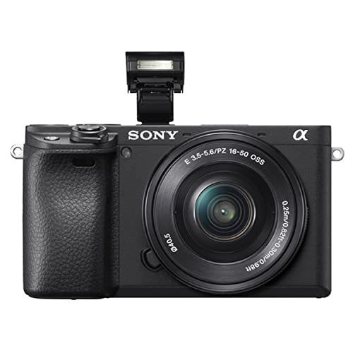 Sony Alpha a6400 Mirrorless Digital Camera with 16 50mm Lens   32GB Card  Tripod  Case  and More  18pc Bundle