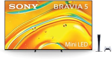 Sony BRAVIA 5 55 Inch TV  Mini LED  4K Smart Google TV  XR Processor with AI Technology 120hz Television with Dolby Vision/Atmos  Exclusive Features for PlayStation 5  K 55XR50  2025 Model