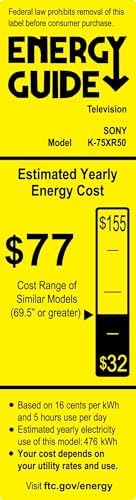 Sony BRAVIA 5 55 Inch TV  Mini LED  4K Smart Google TV  XR Processor with AI Technology 120hz Television with Dolby Vision/Atmos  Exclusive Features for PlayStation 5  K 55XR50  2025 Model