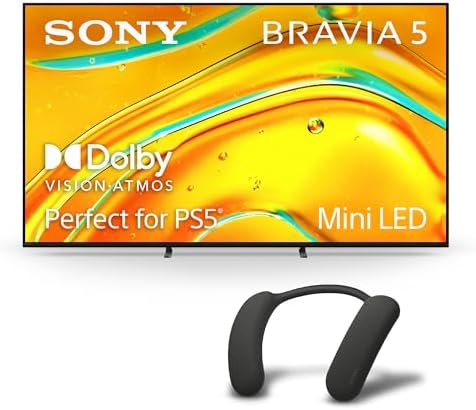 Sony BRAVIA 5 55 Inch TV  Mini LED  4K Smart Google TV  XR Processor with AI Technology 120hz Television with Dolby Vision/Atmos  Exclusive Features for PlayStation 5  K 55XR50  2025 Model