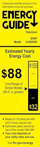 Sony BRAVIA 5 55 Inch TV  Mini LED  4K Smart Google TV  XR Processor with AI Technology 120hz Television with Dolby Vision/Atmos  Exclusive Features for PlayStation 5  K 55XR50  2025 Model