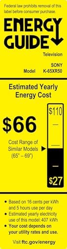 Sony BRAVIA 5 55 Inch TV  Mini LED  4K Smart Google TV  XR Processor with AI Technology 120hz Television with Dolby Vision/Atmos  Exclusive Features for PlayStation 5  K 55XR50  2025 Model