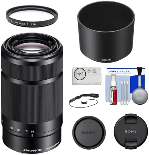 Sony E 55 210mm F4 5 6 3 Lens for Sony E Mount Cameras  Black   SEL55210/B   Telephoto
