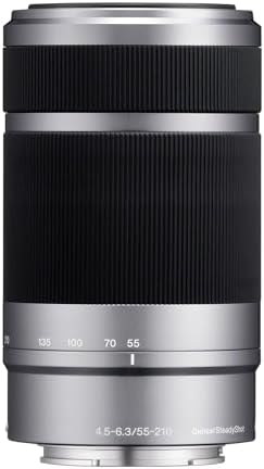 Sony E 55 210mm F4 5 6 3 Lens for Sony E Mount Cameras  Black   SEL55210/B   Telephoto