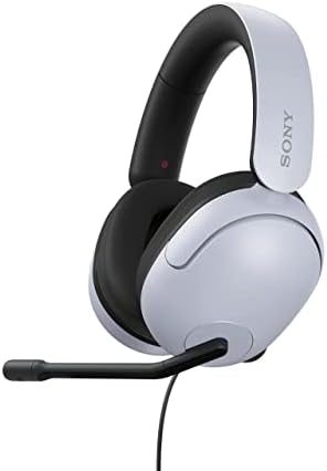 Sony INZONE H3 Wired Gaming Headphones With Mic  PS5 Headphones  Over Ear  Personalized 360 Spatial Sound  Discord Certified MDR G300  White 
