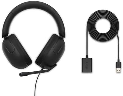 Sony INZONE H3 Wired Gaming Headphones With Mic  PS5 Headphones  Over Ear  Personalized 360 Spatial Sound  Discord Certified MDR G300  White 