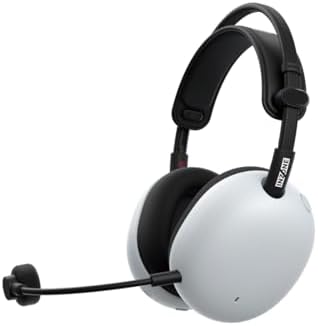 Sony INZONE H9 II Wireless Noise Canceling Gaming Headset  WH 1000XM6 Drivers  Lightweight  Detachable Cardioid AI Mic  2 4GHz and Bluetooth  Soft Case  for PC  PS5  Switch  and Mobile  White