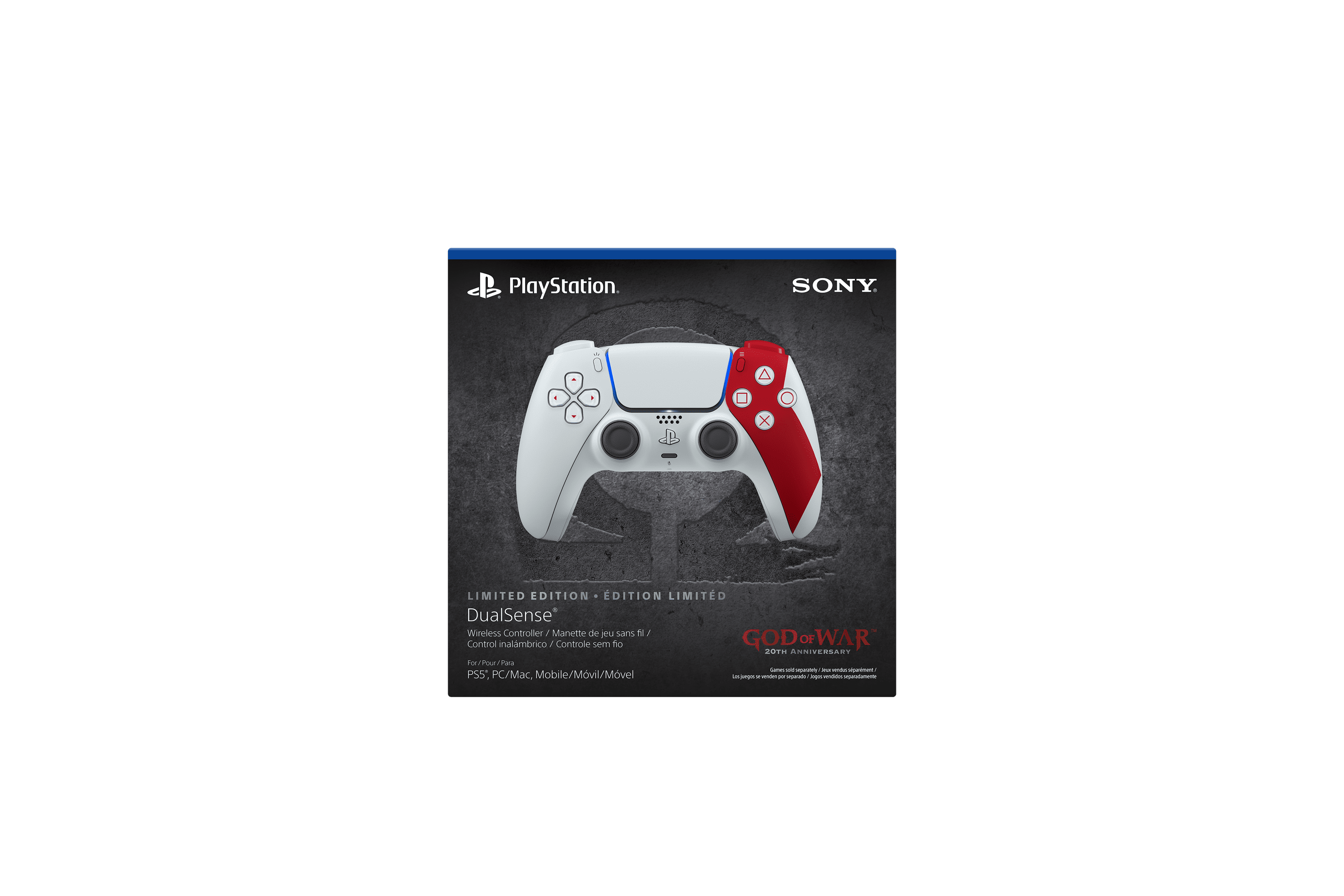 Sony PS5 DualSense Wireless Controller   God of War 20th Anniversary Limited Edition
