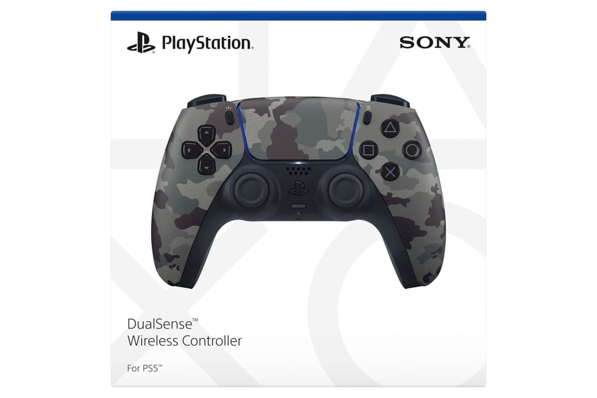 Sony PS5 DualSense Wireless Controller   Grey Camouflage