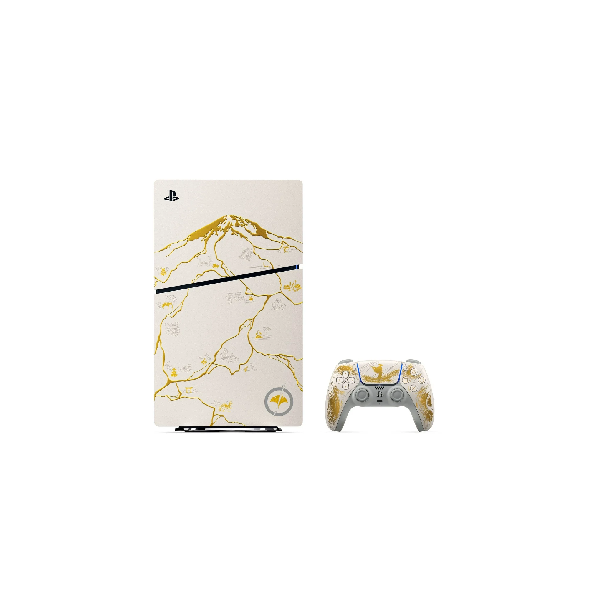 Sony PlayStation 5 Disc Ghost of Yotei Gold Limited Edition Slim Console   Next Gen 4K Gaming  Ultra HD Blu ray  1TB SSD Storage  Lightweight & Compact Design  Backward Compatible