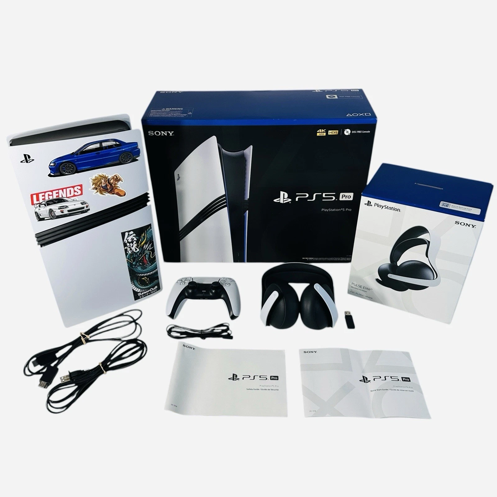 ¡Lote de consola de juegos Sony PlayStation 5 Pro Digital PS5 de 2 TB blanca CFI-7019!