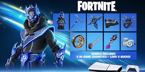 Sony PlayStation 5 Slim Upgraded 2TB Digital Edition Fortnite Cobalt Star Bundle and Controller Charger   White  2TB PCIe SSD Upgraded Slim PS5 Digital Gaming Console