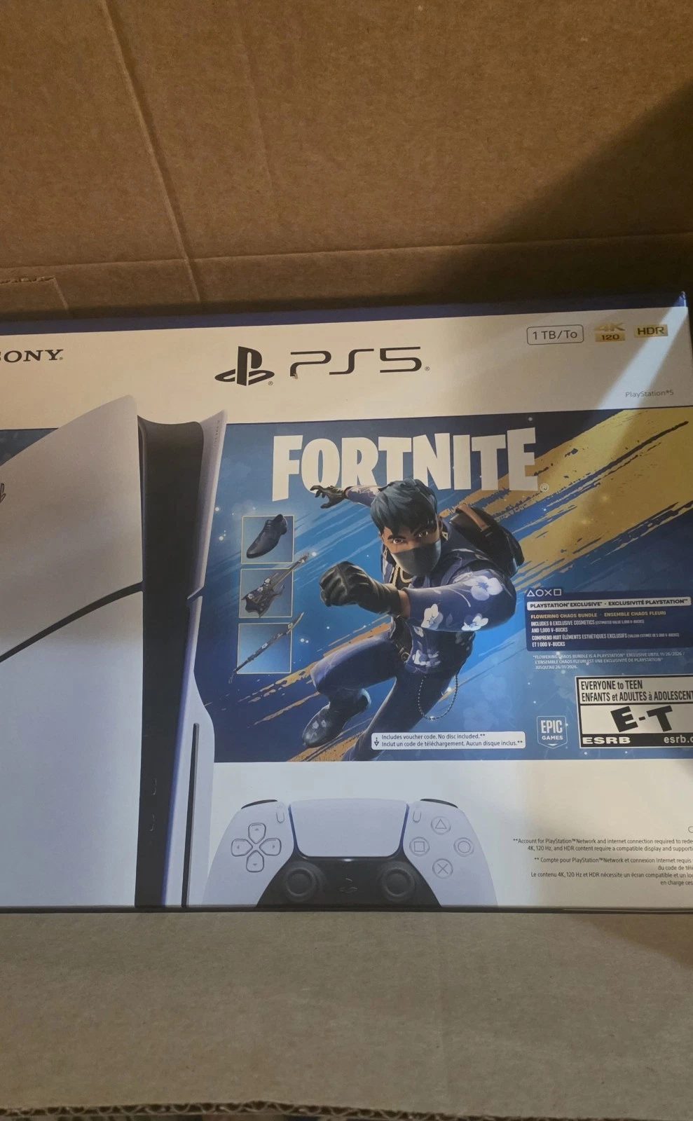 Sony PlayStation 5 Slim Disc Edition Fortnite Flowering Chaos Bundle 1TB SSD