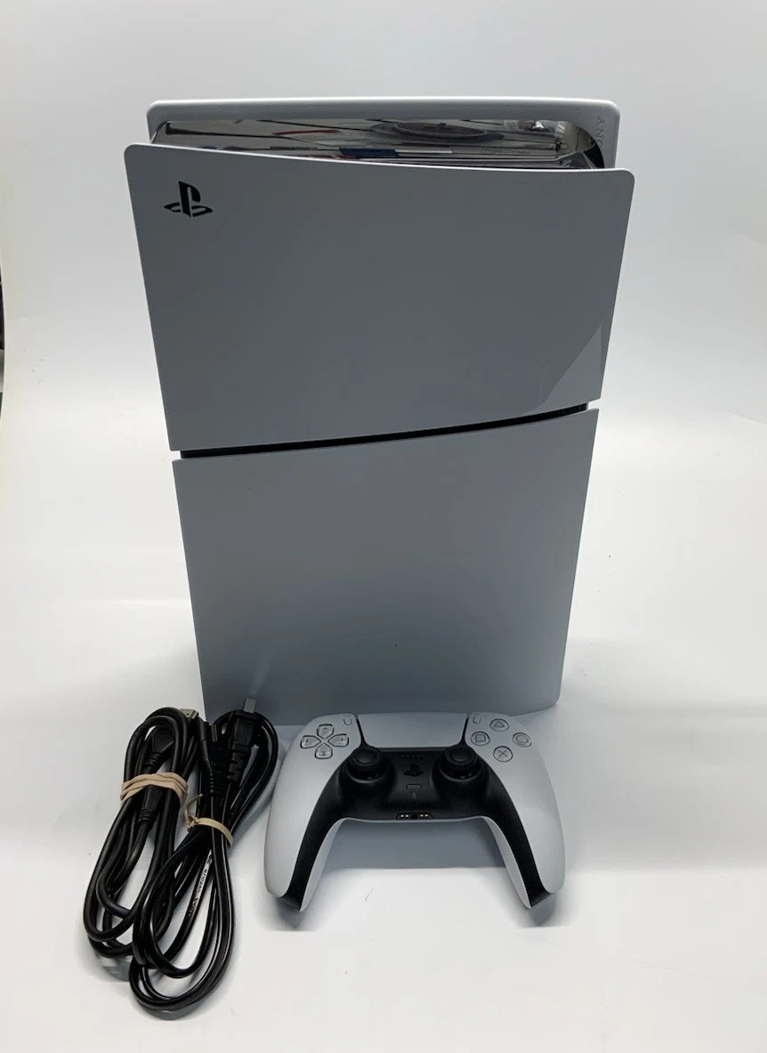 Sony PlayStation 5 Slim Disc Edition Console W/ Power Cable  HDMI  Controller