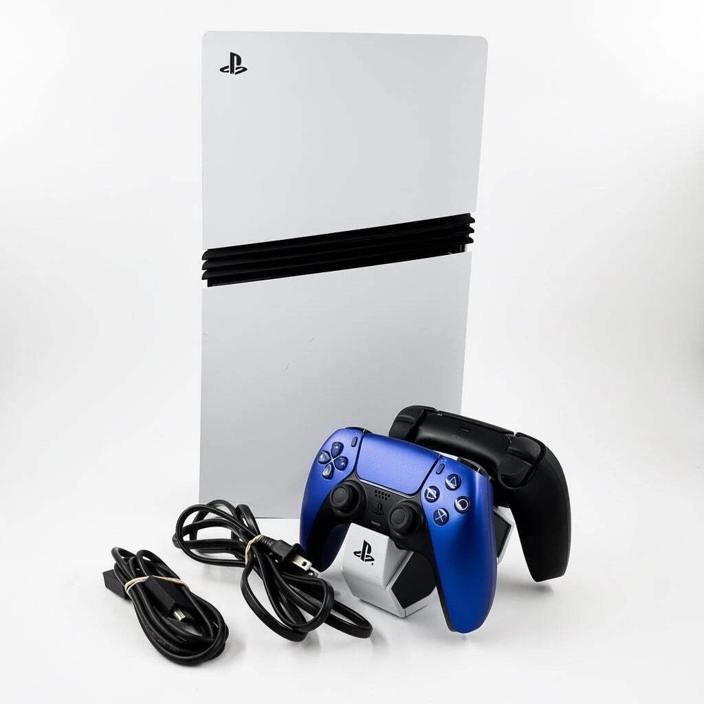 Sony Play Station 5 Pro  CFI 7019  Video Game System White 2TB SSD   Used