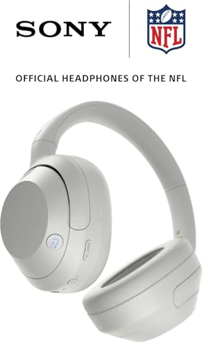 Sony ULT WEAR Over Ear Noise Canceling Bluetooth Headphones with Alexa Built in  Comfortable Design  30 Hour Battery  Massive Bass  & Signature Noise Canceling Found in 1000X Series  Off White