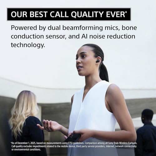 Sony WF 1000XM6 The Best Truly Wireless Noise Cancelling Earbuds  2026 Model   Bluetooth in Ear Headphones  with Studio Quality Sound  Up to 24 Hours of Battery Life  Platinum Silver