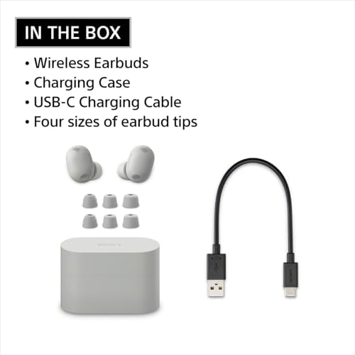 Sony WF 1000XM6 The Best Truly Wireless Noise Cancelling Earbuds  2026 Model   Bluetooth in Ear Headphones  with Studio Quality Sound  Up to 24 Hours of Battery Life  Platinum Silver