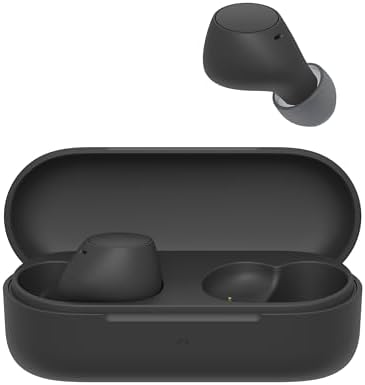 Sony WF-C510 Auriculares intrauditivos verdaderamente inalámbricos con batería de hasta 22 horas, conexión multipunto, micrófono y resistencia al agua IPX4, color negro