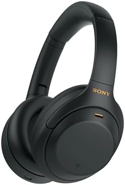 Sony - WH-1000XM4 - Audífonos inalámbricos de diadema con cancelación de ruido prémium, con micrófono para llamadas telefónicas y control por voz de Alexa - Negro, WH1000XM4
