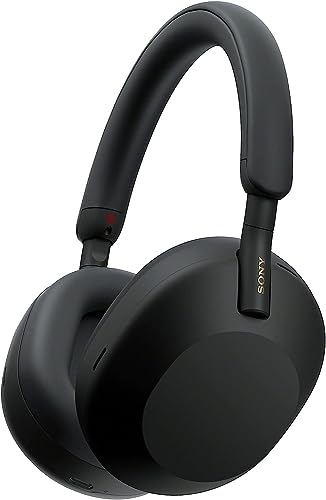 Sony WH-1000XM5 - Auriculares inalámbricos con cancelación de ruido, duración de la batería de 30 horas, estilo sobre la oreja, optimizados para Alexa y Google Assistant, micrófono integrado para