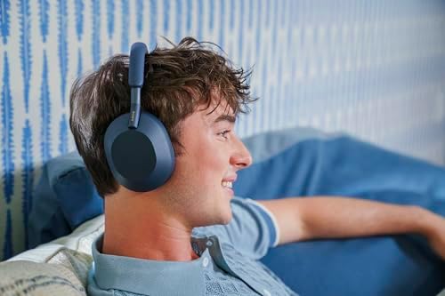 Sony WH 1000XM5 Premium Noise Canceling Headphones  Auto NC Optimizer  30 Hour Battery  Alexa Voice Control  Midnight Blue