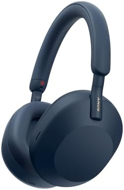 Sony WH-1000XM5 Auriculares con cancelación de ruido premium, optimizador automático de NC, batería de 30 horas, control de voz Alexa, color negro