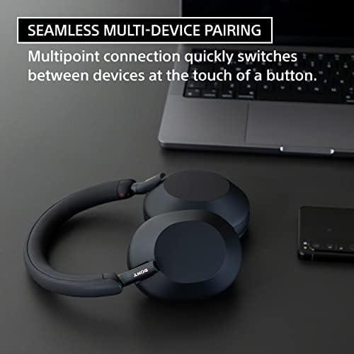 Sony WH 1000XM5 Premium Noise Canceling Headphones  Auto NC Optimizer  30 Hour Battery  Alexa Voice Control  Black