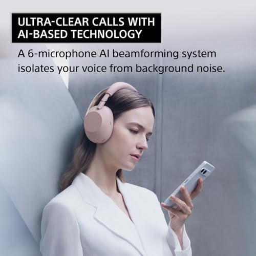 Sony WH 1000XM6 The Best Noise Canceling Wireless Headphones  HD NC Processor QN3  12 Microphones  Adaptive NC Optimizer  Mastered by Engineers  Studio Quality  30 Hour Battery  Black