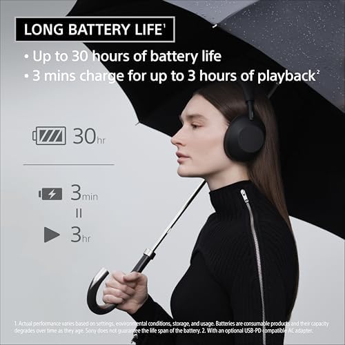 Sony WH 1000XM6 The Best Noise Canceling Wireless Headphones  HD NC Processor QN3  12 Microphones  Adaptive NC Optimizer  Mastered by Engineers  Studio Quality  30 Hour Battery  Black