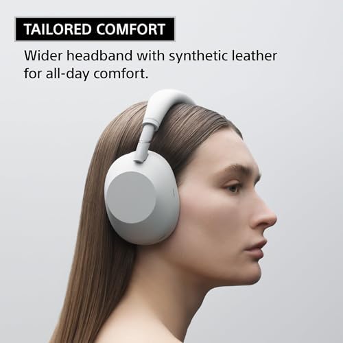 Sony WH 1000XM6 The Best Noise Canceling Wireless Headphones  HD NC Processor QN3  12 Microphones  Adaptive NC Optimizer  Mastered by Engineers  Studio Quality  30 Hour Battery  Platinum Silver
