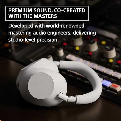 Sony WH 1000XM6 The Best Noise Canceling Wireless Headphones  HD NC Processor QN3  12 Microphones  Adaptive NC Optimizer  Mastered by Engineers  Studio Quality  30 Hour Battery  Black